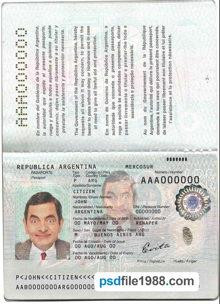 Argentina Passport